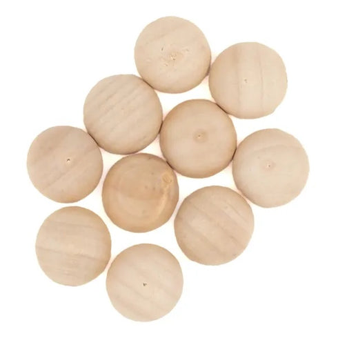 1.5cm Wooden Semi - Spheres Shape