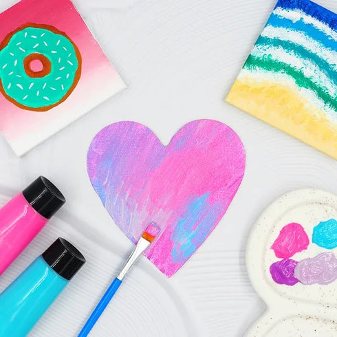 10cm Heart Shape Mini Canvas