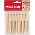 11cm x 8mm Wooden Dolly Pegs