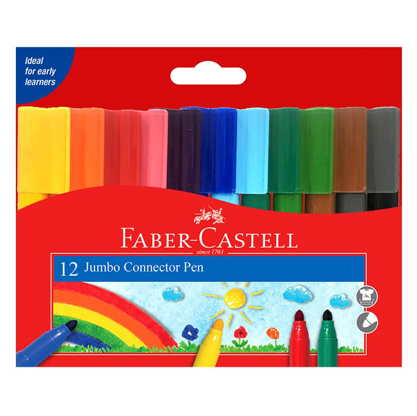 12pcs Jumbo Connector Marker Pens