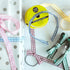 15mm Baby Blue Colour Gingham Stitch Edge Ribbon