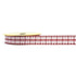 15mm Burgundy Colour Gingham Stitch Edge Ribbon