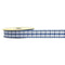 15mm Navy Colour Gingham Stitch Edge Ribbon