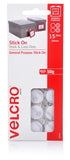 15mm x 16mm White Colour Stick On Hook & Loop Velcro Dots