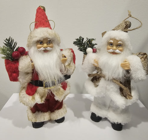 18cm White Santa Christmas Figurine