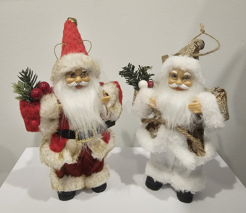 18cm White Santa Christmas Figurine