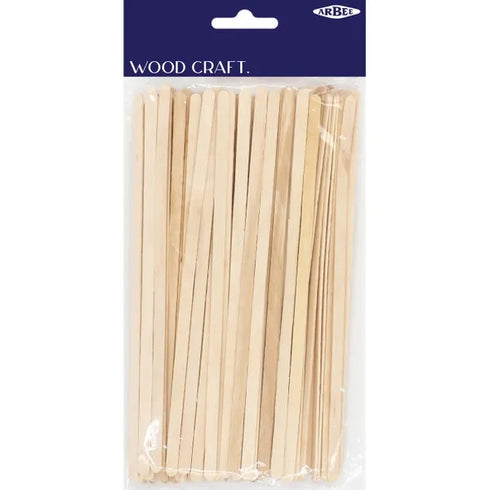 190mm x 6mm x 1.5mm Wooden Spill Sticks