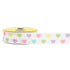22mm White Colour with Heart Prints Grosgrain Ribbon
