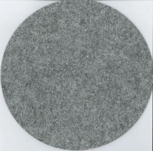 25cm Grey Colour Round Shape Felt Sheets