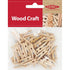 25mm Wooden Mini Pegs with Spring (available in 2 colours)