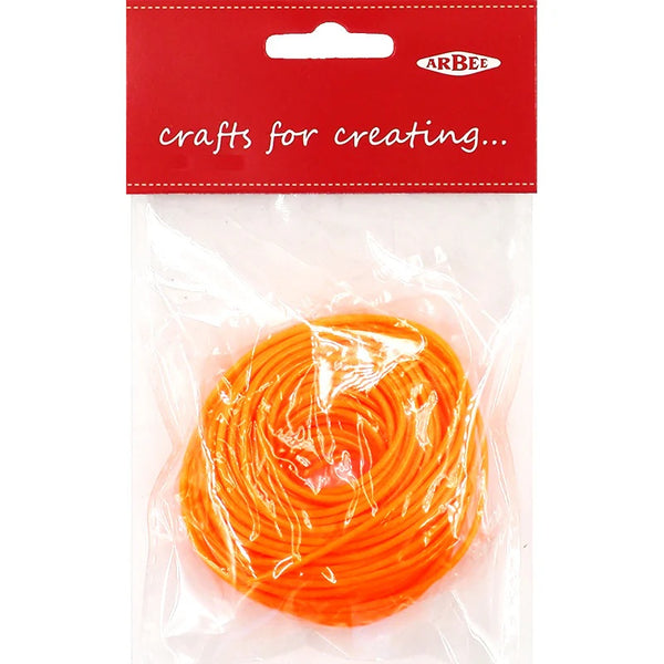 2mm Neon Orange Colour Plastic Tubing