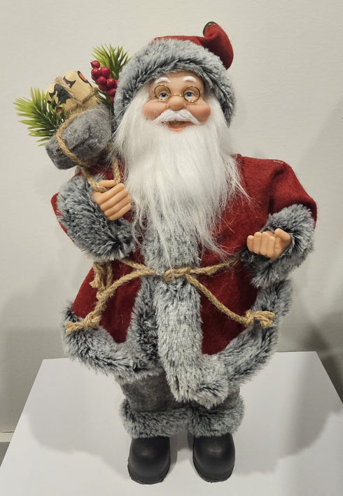 30cm Red Santa Christmas Figurine