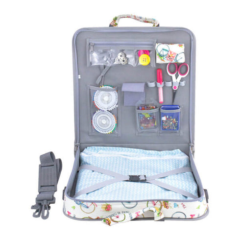 36.5cm x 7cm x 35.5cm Storage Carry Case - Bicycle Blooms