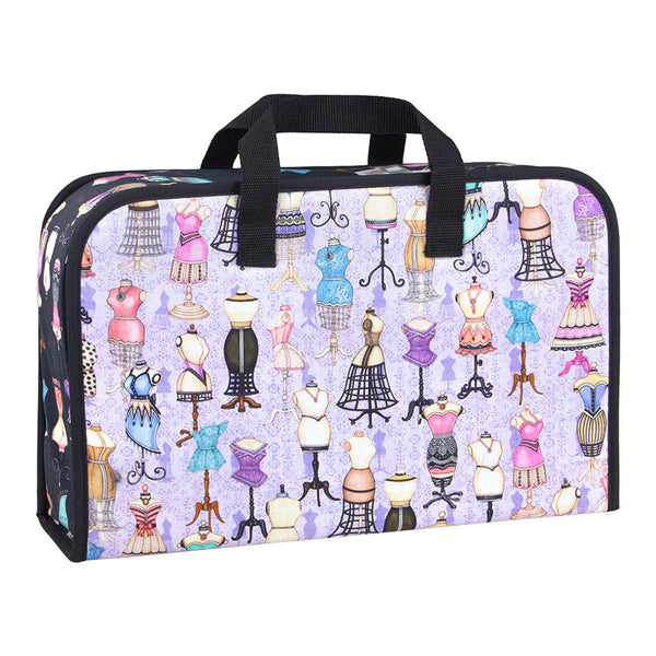 38cm x 10.5cm x 24.5cm Sewing Storage Carry Case - Vintage Mannequin