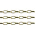 7mm x 4mm Gold Colour Straight Oval Link Chain