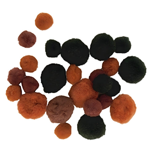 Assorted Browns Colour Craft Pom Pom