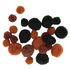 Assorted Browns Colour Craft Pom Pom