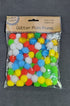 Assorted Colours Glitter Pom Poms