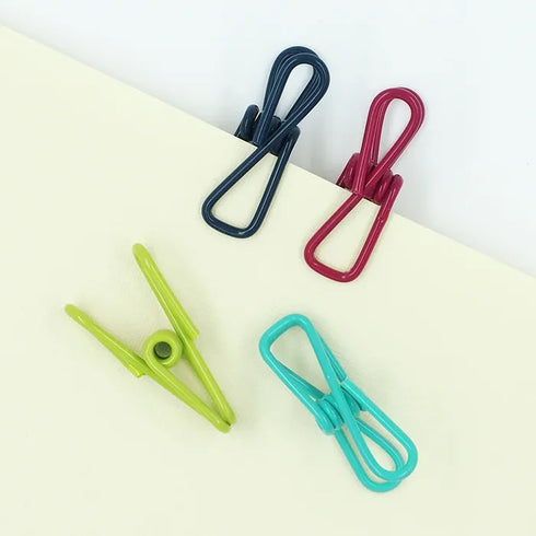 Assorted Colours Large Metal Clips