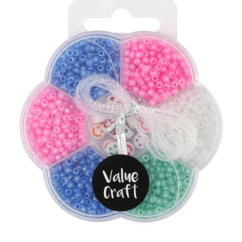 Assorted Pastel Colors Seed Beads Kit