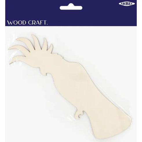 Australia Animal Cockatoo Wooden Shape
