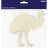Australia Animal Emu Wooden Shape