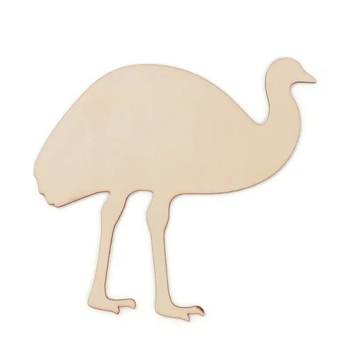 Australia Animal Emu Wooden Shape