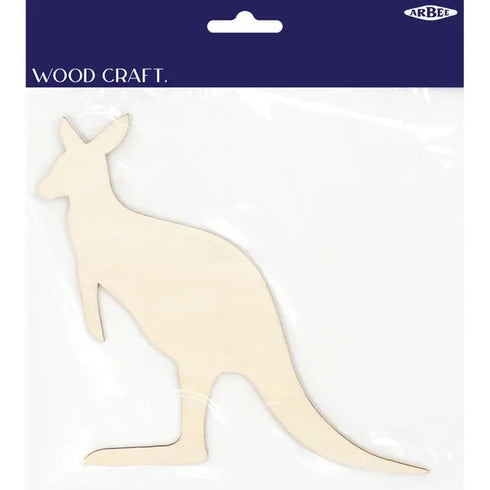 Australia Animal Kangaroo Wooden Shape