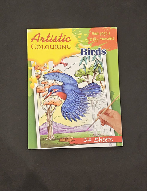Birds Theme Artistic Colouring Book
