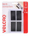 Black Colour Stick On Hook & Loop Velcro Rectangle Tape