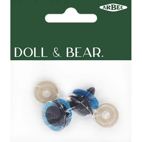 Blue Colour Glitter Bear Eyes