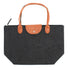Charcoal Colour Felt Holdall Bag