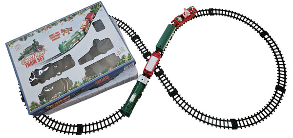 Christmas Train Set with Santa