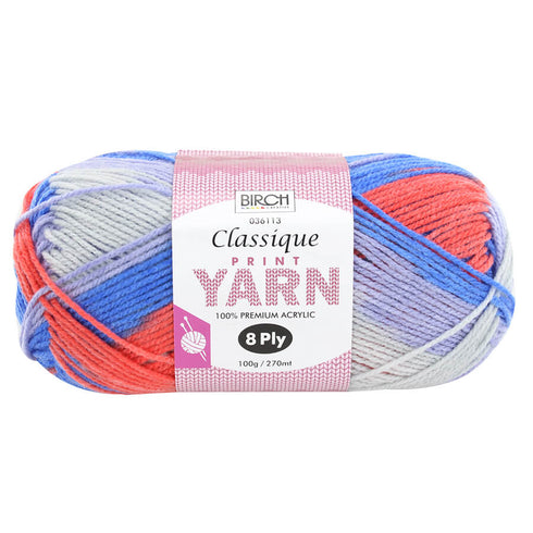 Classique Knitting Premium Print Yarn (available in 11 colours)
