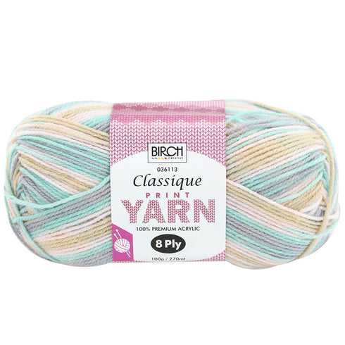 Classique Knitting Premium Print Yarn (available in 11 colours)