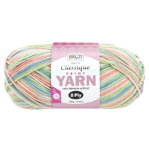 Classique Knitting Premium Print Yarn (available in 11 colours)
