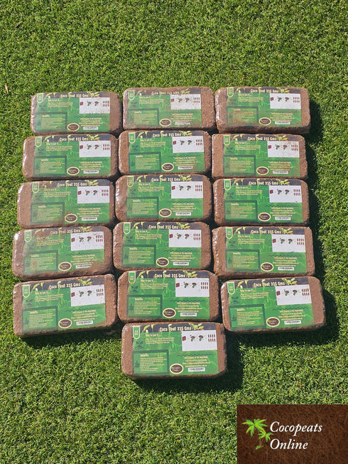 315gm pack of 16 Blocks (5.04kg) Cocopeat Blocks
