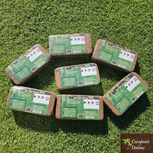 650gm pack of 7 Blocks (4.5kg) Cocopeat Blocks