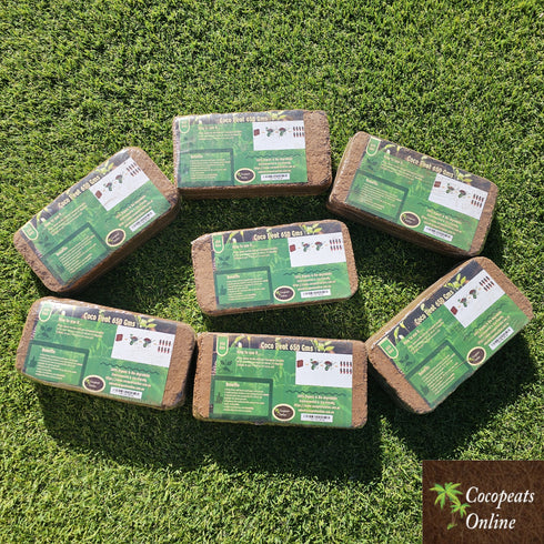 650gm pack of 7 Blocks (4.5kg) Cocopeat Blocks