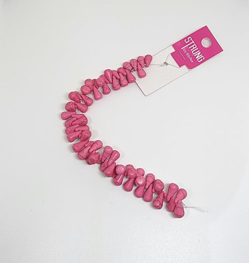 Cone Shape Stone Strung Beads