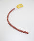 Coral AB Colour Pearl Look Glass Strung Beads
