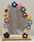 Handmade Crochet Flower Mirror