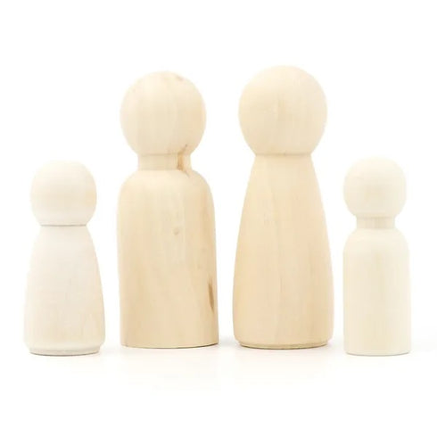 Family People Shape Wooden Craft
