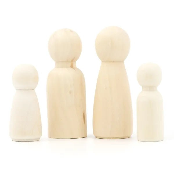 Family People Shape Wooden Craft