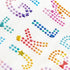 Glitter Dots Alphabets Stickers