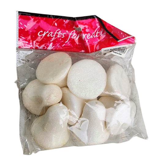 Glitter Deco Foam Poly Bells - 50mm