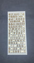 Gold Colour Alphabet Sticker