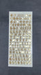Gold Colour Alphabet Sticker