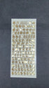 Gold Colour Alphabet Sticker