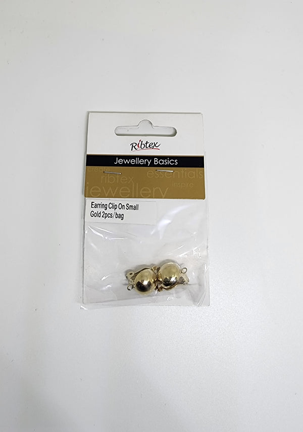 Gold Colour Small Earring Clip On